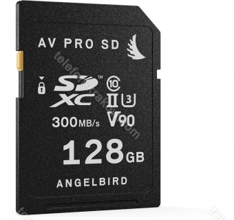 Angelbird AV PRO SD V90 R300/W260 SDXC 128GB, UHS-II U3, Class 10