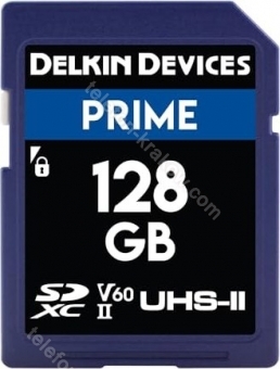 Delkin Prime 1900X R300/W100 SDXC 128GB, UHS-II U3, Class 10