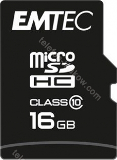 Emtec Classic R20/W12 microSDHC 16GB Kit, Class 10