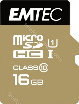 Emtec Gold+ R85/W21 microSDHC 16GB Kit, UHS-I U1, Class 10