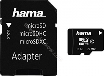 Hama High Speed microSDHC 16GB Adapter Kit, Class 10