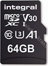 Integral High Speed R100/W30 microSDXC 64GB Kit, UHS-I U3, A1, Class 10