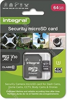 Integral Security R100/W60 microSDXC 64GB Kit, UHS-I U3, Class 10