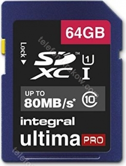 Integral ultima PRO R80 SDXC 64GB, UHS-I U1, Class 10