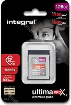 Integral ultima PRO X2 Cinematic R1700/W1600 CFexpress Type B 128GB