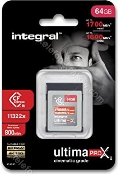 Integral ultima PRO X2 Cinematic R1700/W1600 CFexpress Type B 64GB
