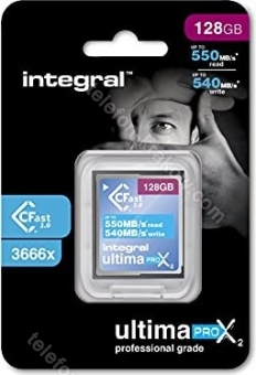 Integral ultima PRO X2 R550/W540 CFast 2.0 CompactFlash Card 128GB