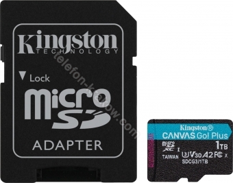 Kingston Canvas Go! Plus R170/W90 microSDXC 1TB Kit, UHS-I U3, A2, Class 10