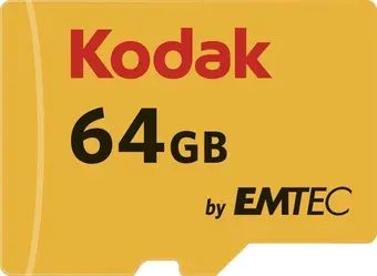 Kodak 580X R85/W20 microSDXC 64GB Kit, UHS-I U1, Class 10