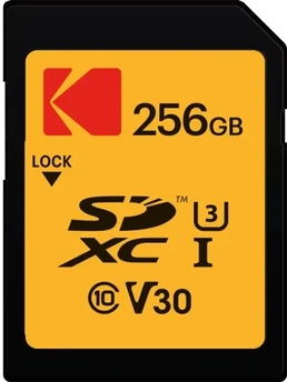 Kodak SD Ultra Pro Performance R100/W85 SDXC 256GB, UHS-I U3, Class 10