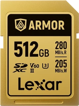 Lexar Armor Gold R280/W205 SDXC 512GB, UHS-II U3, Class 10