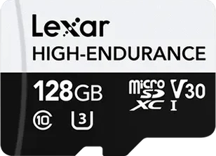 Lexar High-Endurance R100/W45 microSDXC 128GB, UHS-I U3, Class 10
