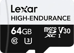 Lexar High-Endurance R100/W35 microSDXC 64GB, UHS-I U3, Class 10