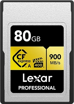 Lexar Professional GOLD R900/W800 CFexpress 2.0 Type A 80GB
