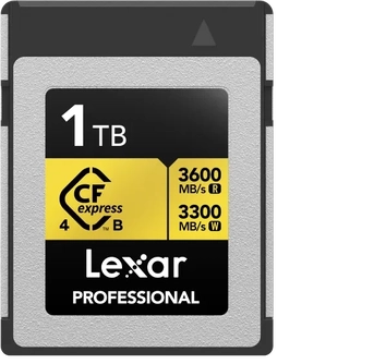 Lexar Professional GOLD R3600/W3300 CFexpress 4.0 Type B 1TB