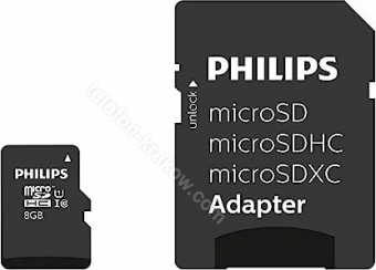 Philips R80/W20 microSDHC 8GB Kit, UHS-I U1, Class 10