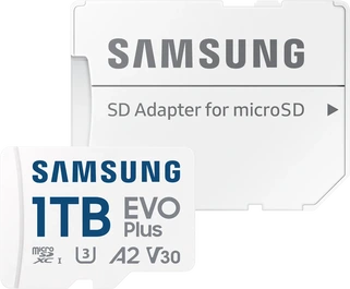 Samsung EVO Plus 2024 R160 microSDXC 1TB Kit, UHS-I U3, A2, Class 10