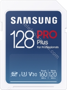 Samsung PRO Plus for Professionals R160/W120 SDXC 128GB USB-Kit, UHS-I U3, Class 10