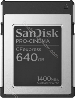 SanDisk PRO-CINEMA R1700/W1500 CFexpress Type B 640GB