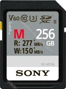 Sony SF-M Series R277/W150 SDXC 256GB, UHS-II U3, Class 10