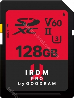 goodram IRDM S6B0 R265/W120 SDXC 128GB, UHS-II U3, Class 10