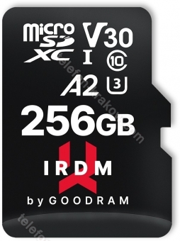 goodram M2AA IRDM MICROCARD R170/W120 microSDXC 256GB Kit, UHS-I U3, A2, Class 10