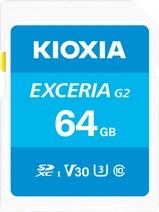 KIOXIA EXCERIA G2 R100/W50 SDXC 64GB, UHS-I U3, Class 10