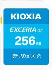 KIOXIA EXCERIA G2 R100/W50 SDXC 256GB, UHS-I U3, Class 10