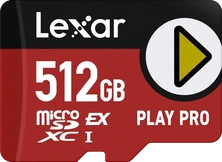 Lexar PLAY PRO R900/W600 microSDXC Express 512GB, Class 10, SD Express EX I