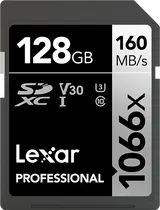 Lexar Professional 1066x Silver Series R160/W120 SDXC 128GB, UHS-I U3, Class 10
