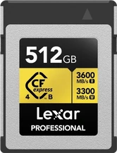 Lexar Professional GOLD R3600/W3300 CFexpress 4.0 Type B 512GB