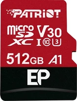 Patriot EP R90 microSDXC 512GB Kit, UHS-I U3, A1, Class 10
