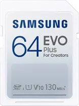 Samsung EVO Plus for Creators R130 SDXC 64GB, UHS-I U1, Class 10