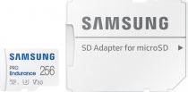 Samsung PRO Endurance R100/W40 microSDXC 256GB Kit, UHS-I U3, Class 10