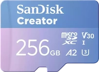 SanDisk Creator R190/W130 microSDXC 256GB Kit, UHS-I U3, A2, Class 10
