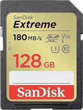 SanDisk Extreme PLUS R190/W90 SDXC 128GB, UHS-I U3, Class 10