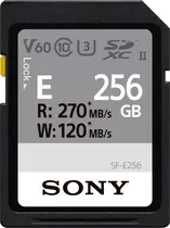 Sony SF-E Series R270/W120 SDXC 256GB, UHS-II U3, Class 10