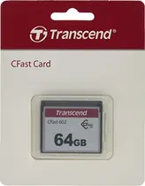 Transcend CFX602 R500/W350 CFast 2.0 CompactFlash Card 64GB