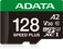 ADATA SPEED PLUS R180/W160 microSDXC 128GB Kit, UHS-I U3, A2, Class 10