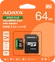 ADATA SPEED PLUS R160/W140 microSDXC 64GB Kit, UHS-I U3, A2, Class 10