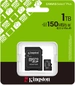 Kingston Canvas Select Plus Gen3 R150 microSDXC 1TB Kit, UHS-I U3, A1, Class 10