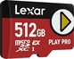 Lexar PLAY PRO R900/W600 microSDXC Express 256GB, Class 10, SD Express EX I