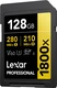 Lexar Professional 1800x Gold Series R280/W210 SDXC 128GB, UHS-II U3, Class 10
