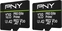 PNY Pro Elite Prime R200/W150 microSDXC 128GB Kit, 2er-Pack, UHS-I U3, A2, Class 10