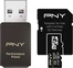 PNY Pro Elite Prime R200/W150 microSDXC 128GB USB-Kit, UHS-I U3, A2, Class 10