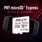 PNY microSD Express R890/W750 microSDXC Express 256GB, UHS-I U3, A1, Class 10, SD Express EX I