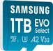 Samsung EVO Select R160 microSDXC 1TB Kit, UHS-I U3, A2, Class 10