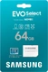 Samsung EVO Select R160 microSDXC 64GB Kit, UHS-I U1, A1, Class 10