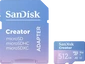 SanDisk Creator R190/W130 microSDXC 512GB Kit, UHS-I U3, A2, Class 10