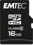 Emtec Classic R20/W12 microSDHC 16GB Kit, Class 10